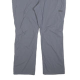 JACK WOLFSKIN Womens Regular Grey Trousers W40 L30 Zip Outdoor Activewear