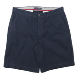 TOMMY HILFIGER Mens Shorts Navy Blue Casual XL W36 Cotton Blend Chino