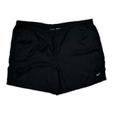 Swoosh Logo Nike Sport Shorts - Mediumw 5L Black Nylon