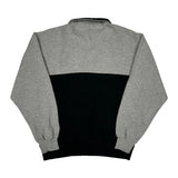 Russell Athletic 1/4 Zip - Large Grey Cotton