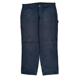 Carhartt Carpenter Trousers - 37W 30L Navy Cotton