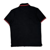 Tommy Hilfiger Polo Shirt - Large Black Cotton