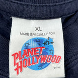 Planet Hollywood Graphic T-Shirt - XL Gray Cotton