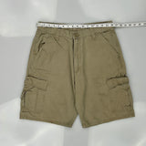 Wrangler Cargo Shorts - 32W 10L Khaki Cotton