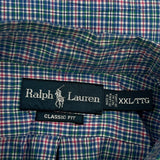 Ralph Lauren Checked Shirt - 2XL Blue Cotton