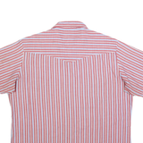 WRANGLER Mens Red & White Striped Western Shirt XL Casual Cotton Blend
