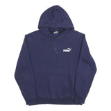 PUMA Mens Navy Hoodie M Cotton Blend Pullover Sports Casual Sweatshirt