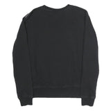 FILA Mens Black Sweatshirt Crew Neck S Cotton Blend Logo Pullover Casual