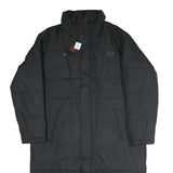 NEW BALANCE Mens Black Tracksuit Jacket L Polyester Plain Long Zip Warm