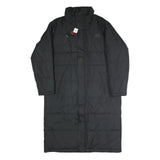 NEW BALANCE Mens Black Tracksuit Jacket L Polyester Plain Long Zip Warm