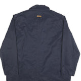 MCGREGOR Mens Navy Blue Classic Jacket L Polyester Blend Button Closure Plain