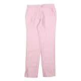 ICEBERG Womens Cotton Pink Slim Trousers W28 L31 Elegant Light Fit