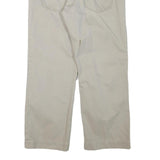 CALVIN KLEIN JEANS Mens Regular Fit Beige Cotton Blend Zip Trousers W33 L28