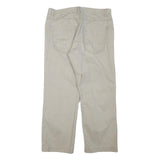 CALVIN KLEIN JEANS Mens Regular Fit Beige Cotton Blend Zip Trousers W33 L28