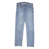 LEVI'S 505 Mens Jeans Blue Regular Straight Denim Medium W34 L34 Classic Fit Zip