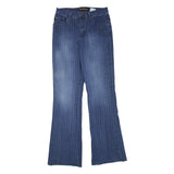 CHRISTOPHER J. Womens Jeans Blue Regular Flared Denim Light W28 L32 Classic Fit
