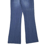 CHRISTOPHER J. Womens Jeans Blue Regular Flared Denim Light W28 L32 Classic Fit