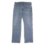 DICKIES Mens Jeans Blue Regular Straight Denim Medium W36 L31 Workwear Cotton