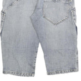 SAMS JEANS Mens Shorts Blue Casual XL W38 Large Pockets Cotton Blend