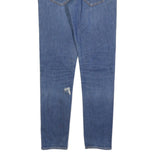 LEVI'S 520 Mens Jeans Blue Slim Skinny Denim Medium W32 L34 Zip Cotton Blend