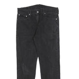 LEVI'S 502 Mens Slim Black Denim Dark W33 L30 Jeans Zip Closure