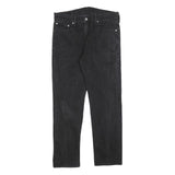 LEVI'S 502 Mens Slim Black Denim Dark W33 L30 Jeans Zip Closure