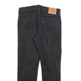 LEVI'S 502 Mens Slim Black Denim Dark W33 L30 Jeans Zip Closure