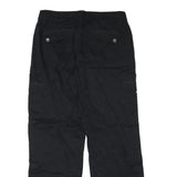 LEE Mens Black Cotton Blend Relaxed Straight Trousers W32 L30 Cargo Pockets Zip