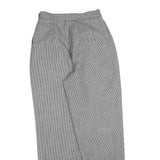 LADY BOWDEN Womens Wool Blend Regular Straight Trousers W26 L30 Black & White
