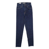 LEVI'S Mile High Super Skinny Womens Jeans Blue Slim Skinny Denim Raw W26 L27