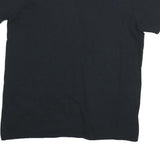 GILDAN Mens Black American Flag Graphic V-Neck T-Shirt M Short Sleeve Cotton