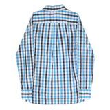 TOMMY HILFIGER Mens Blue & White Check Shirt S Button-Down Long Sleeve Casual