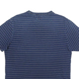 LEVI'S Mens Blue Striped T-Shirt XL Short Sleeve Crew Neck Cotton Casual