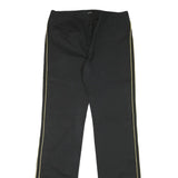 JOSEPH Womens Cotton Blend Black Regular Straight Trousers W31 L34 Zip Casual