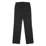 JOSEPH Womens Cotton Blend Black Regular Straight Trousers W31 L34 Zip Casual