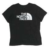 THE NORTH FACE Womens Black Cotton Casual T-Shirt L Crew Neck Short Sleeve