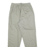 Womens Cotton Beige Regular Fit Straight Leg Trousers W28 L32 Classic Comfort