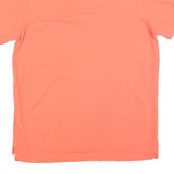 TOMMY HILFIGER Mens Orange Polo Shirt Short Sleeve M Cotton Blend Casual