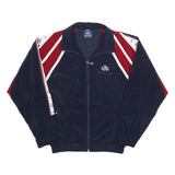 RISS-SPORT Boys Navy & Red Track Jacket 16Y Cotton Blend Zip Sportswear
