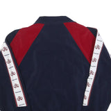 RISS-SPORT Boys Navy & Red Track Jacket 16Y Cotton Blend Zip Sportswear