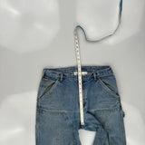 Unbranded Double Knee Carpenter Jeans - 34W 32L Blue Cotton
