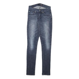 LEVI'S Womens Slim Blue Denim Jeans Cotton Blend Zip W24 L31 Skinny Fit