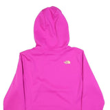 THE NORTH FACE Womens Pink & Peach Hoodie L Logo Print Pullover