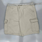 Timberland Cargo Shorts - 34W 8L Beige Cotton