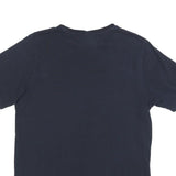 ELLESSE Womens Navy Blue & Pink Graphic T-Shirt UK 12 Short Sleeve Crew Neck