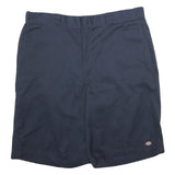 DICKIES Mens Shorts Navy Blue Casual Regular Fit 2XL W42 Workwear Polyester