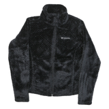 COLUMBIA Womens Black Jacket S Polyester Blend Plain Zip Outdoor Casual Warm