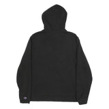 CHAMPION Mens Black Hoodie L Cotton Blend Pullover Hooded Sweatshirt