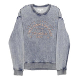 GUESS JEANS Mens Blue Round Neck S Sweatshirt Cotton Casual Pullover