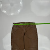 Dickies Carpenter Pants - 32W 26L Brown Cotton